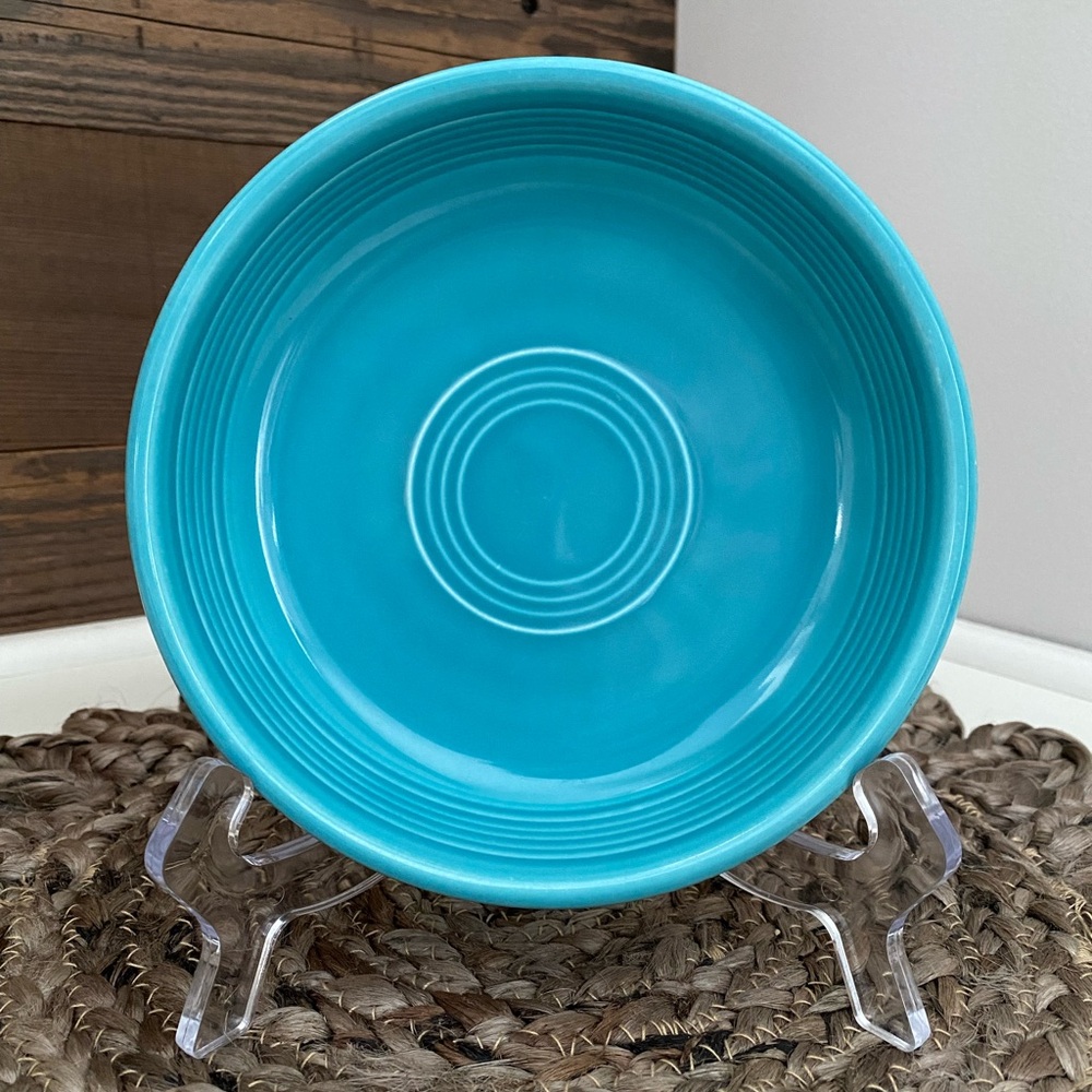 Vintage Fiestaware Turquoise Fruit Dessert Bowl